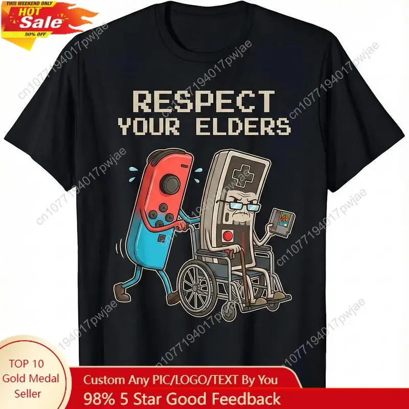 Retro Gaming Style - Funny Retro Gamer Graphic T-Shirt Soft