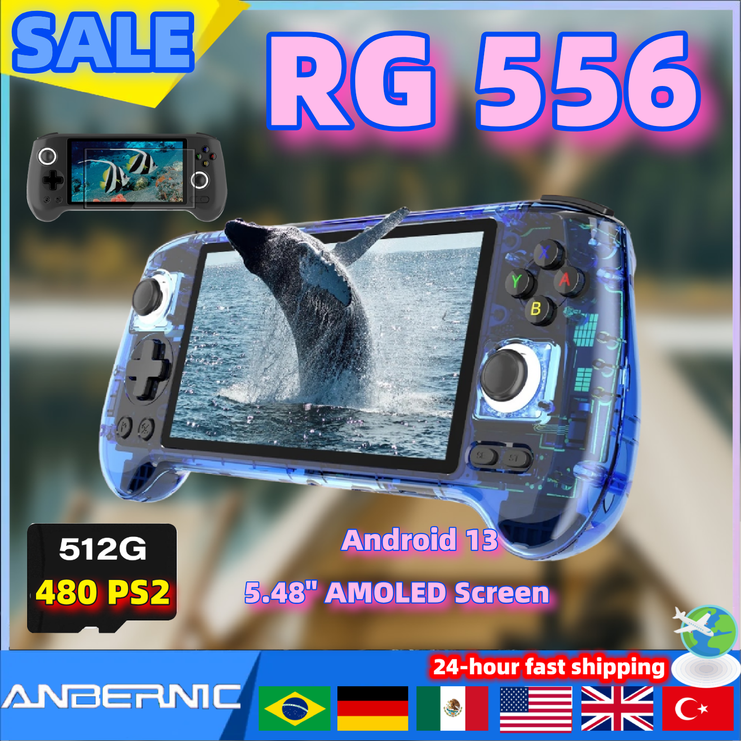Retro Gaming Android - ANBERNIC RG556 Retro Video Gaming Player