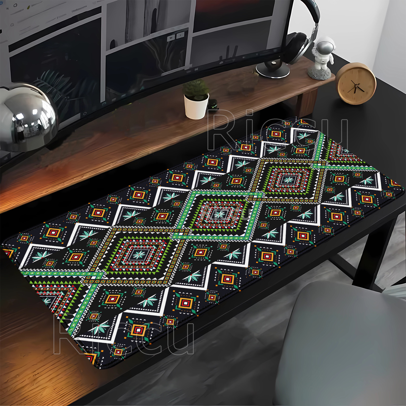 Retro Gaming Style - Persian Mysterious Retro pattern Mouse Pad
