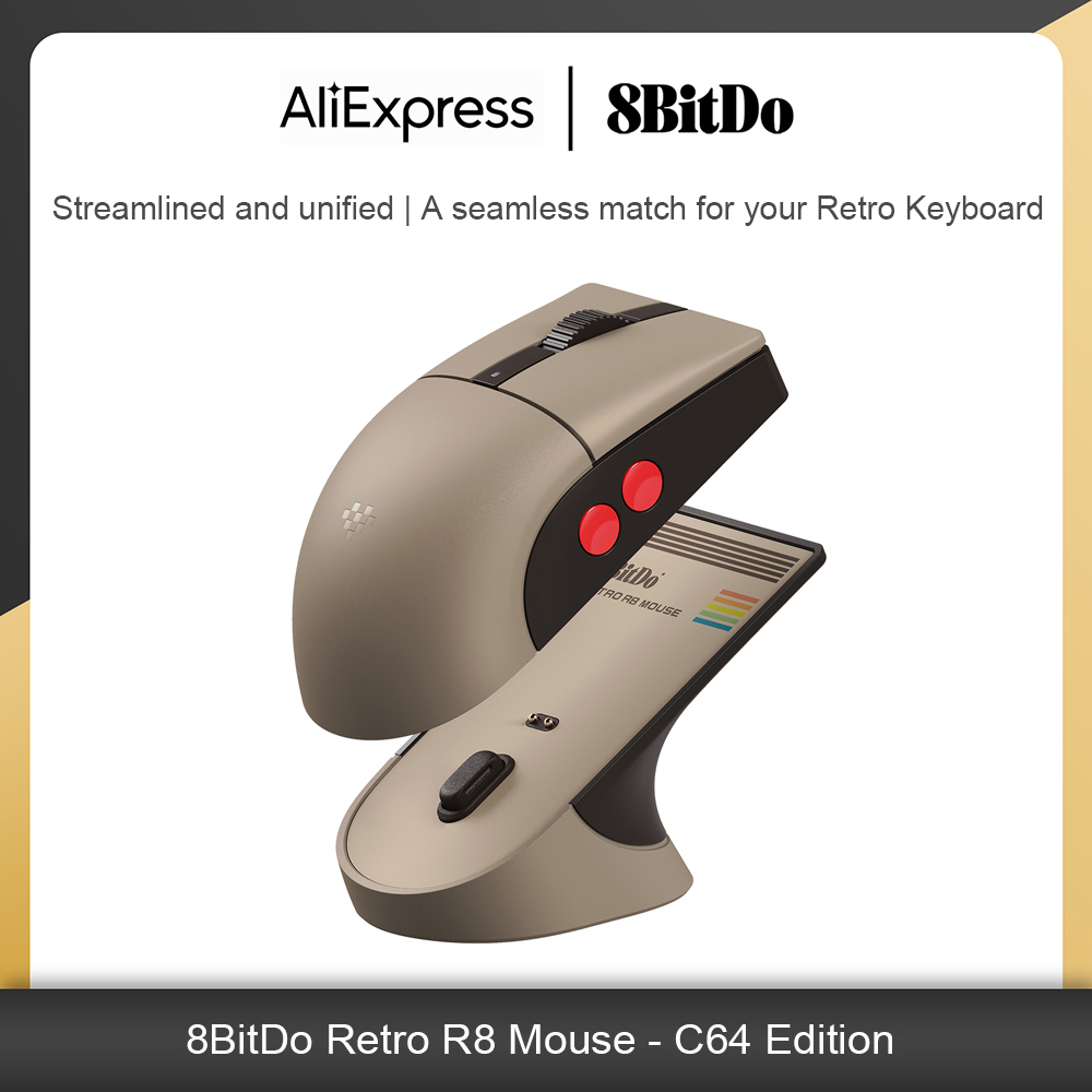 Retro Gaming Style - 8Bitdo Retro R8 Mouse with Charging