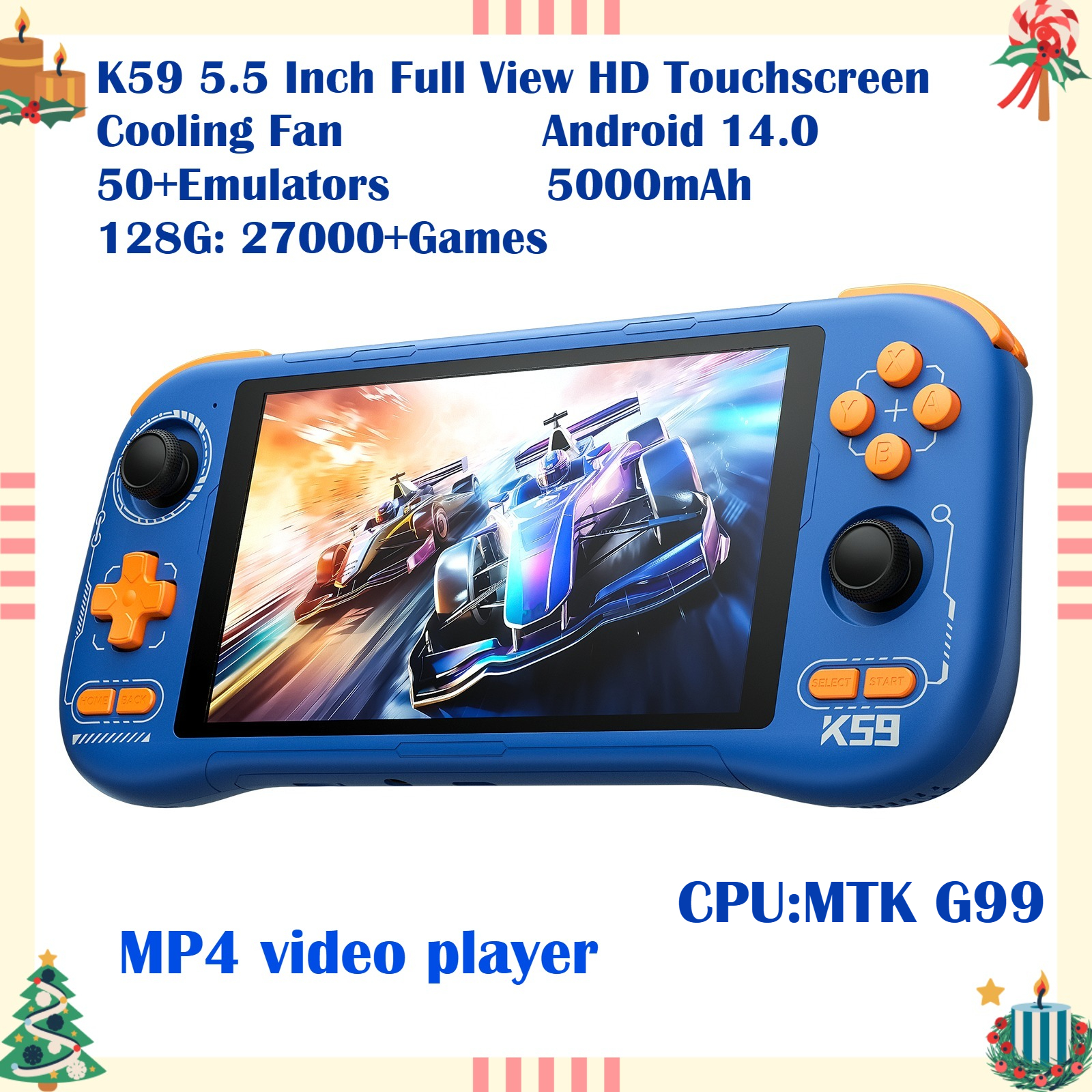 K59 Pro Android 14 Handheld Ga - Retro Gaming La review and price