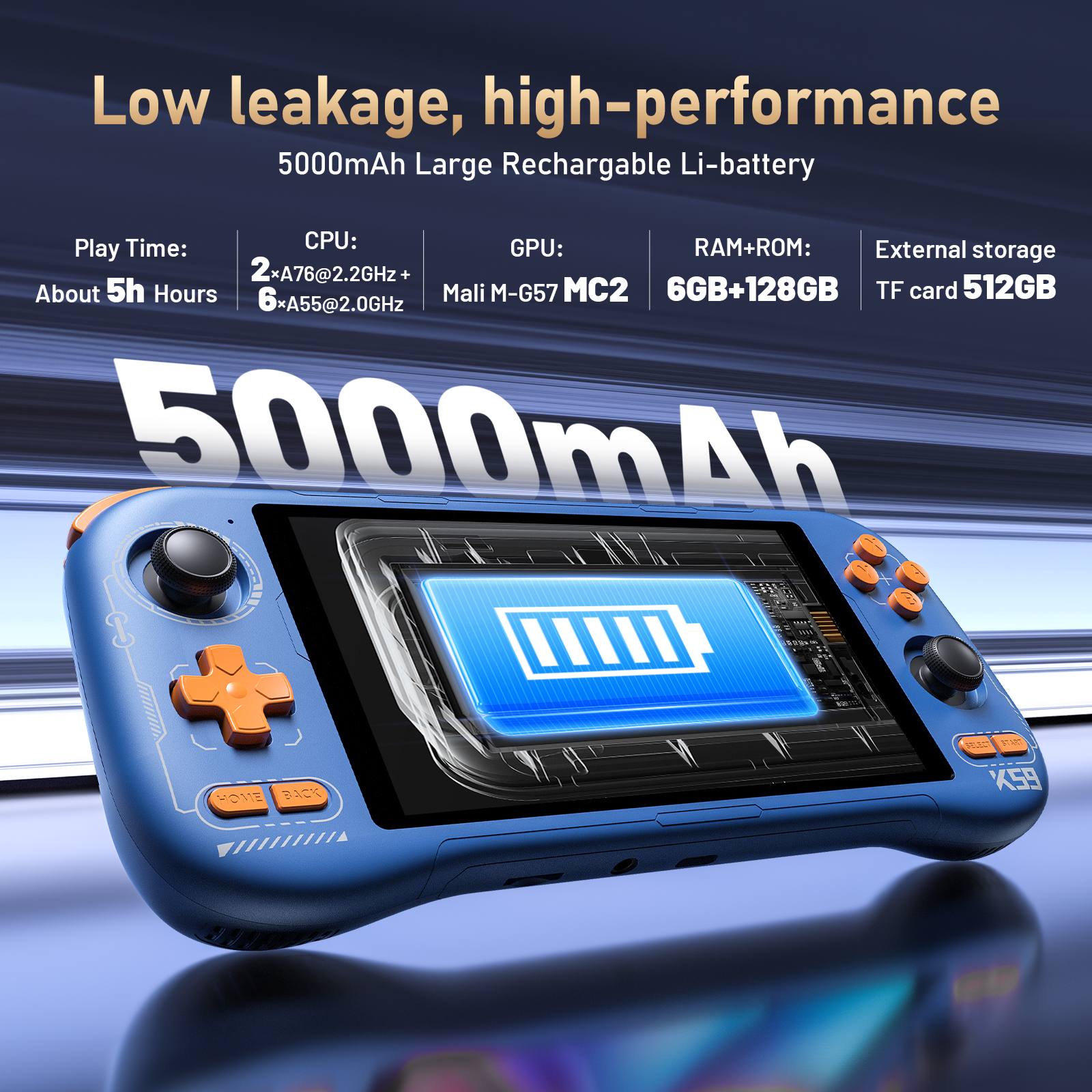 K59 Pro Android 14 Handheld Ga - Retro Gaming La review and price