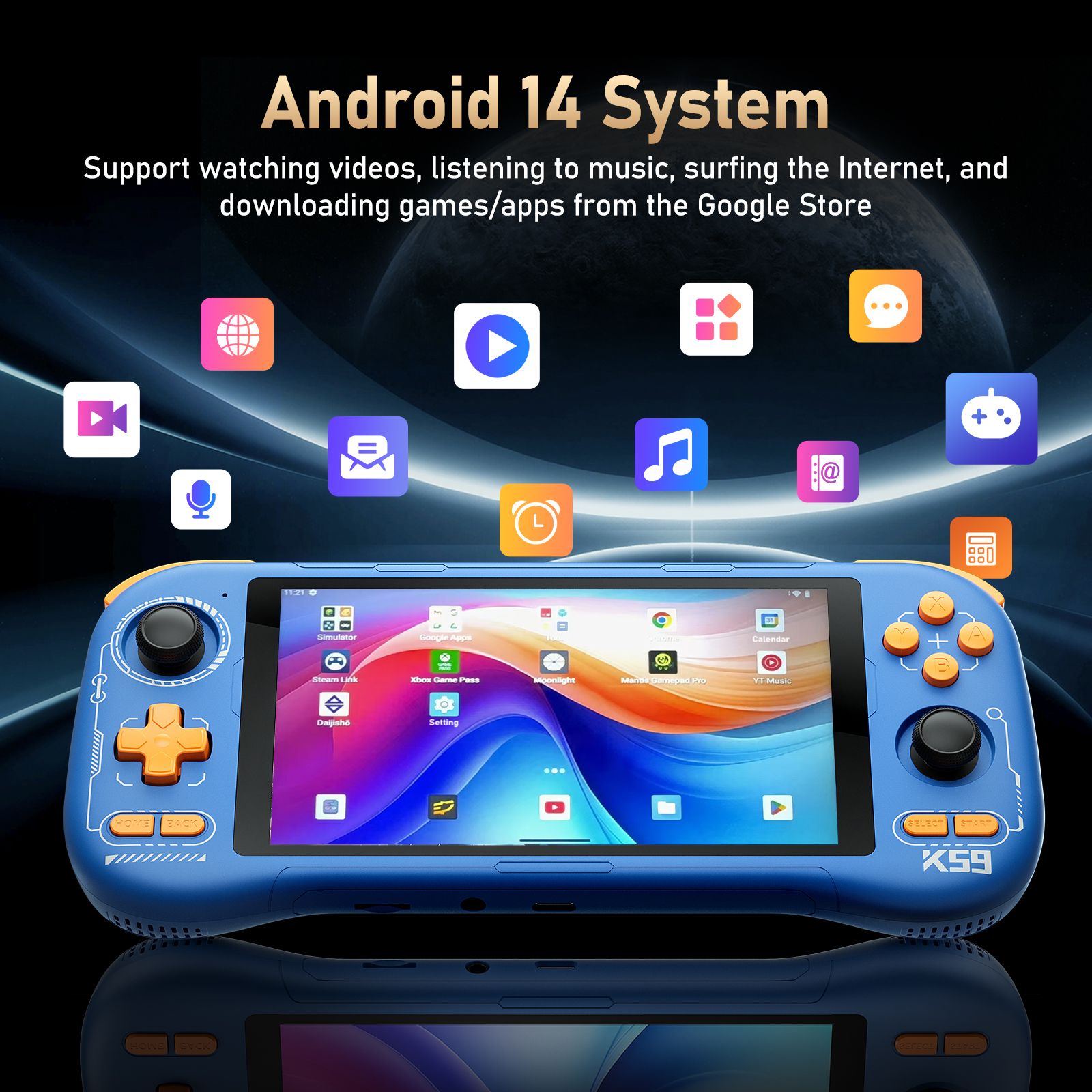 K59 Pro Android 14 Handheld Ga - Retro Gaming La review and price