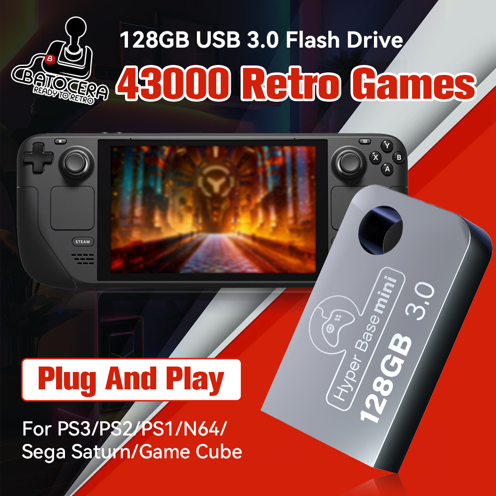 Batocera 128G Gaming Stick Wit - Retro Gaming N64 review and price