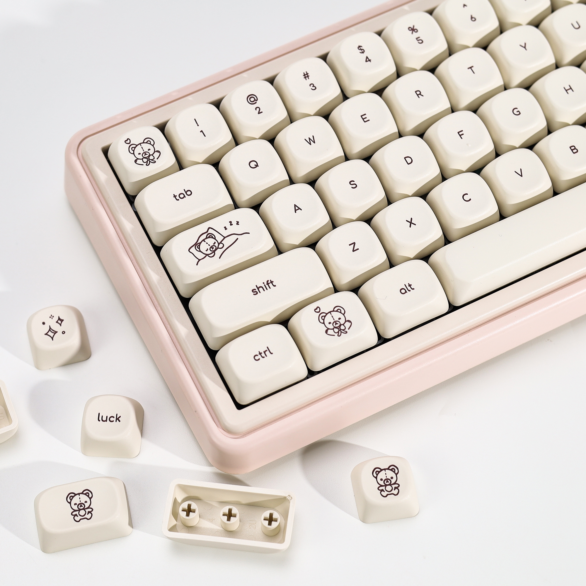 KBDiy Cute Bear Tales Keycaps  - Retro Gaming Style review and price