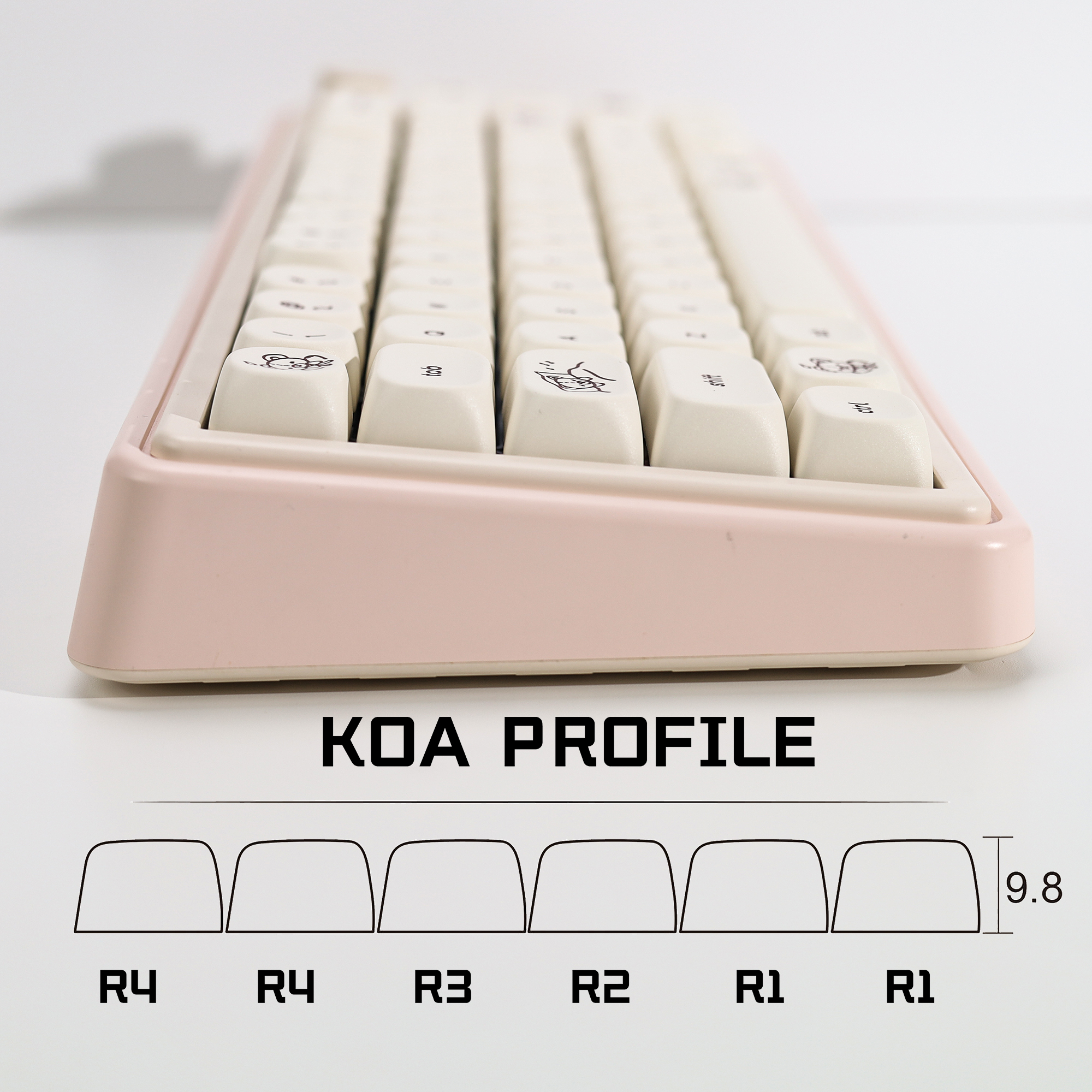 KBDiy Cute Bear Tales Keycaps  - Retro Gaming Style review and price