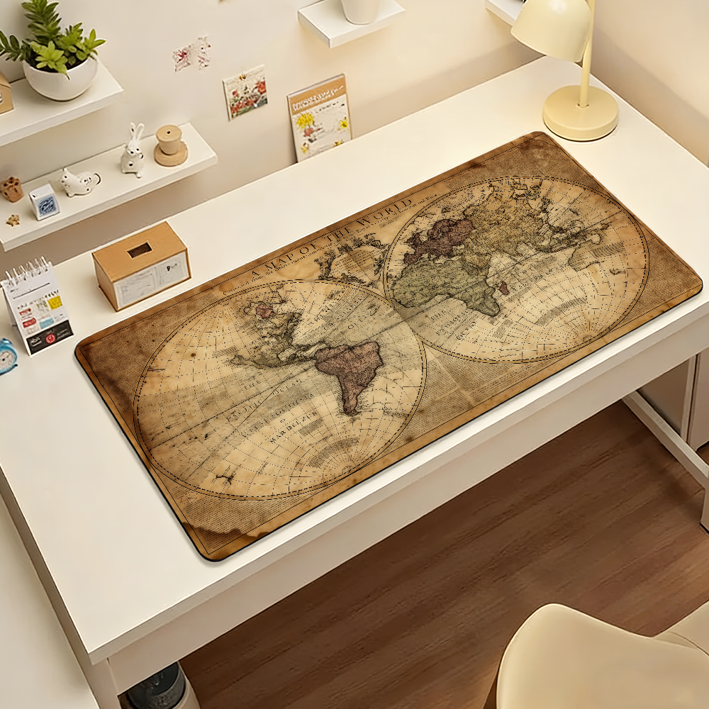 Retro Style World Map Mouse Pa - Retro Gaming Style review and price