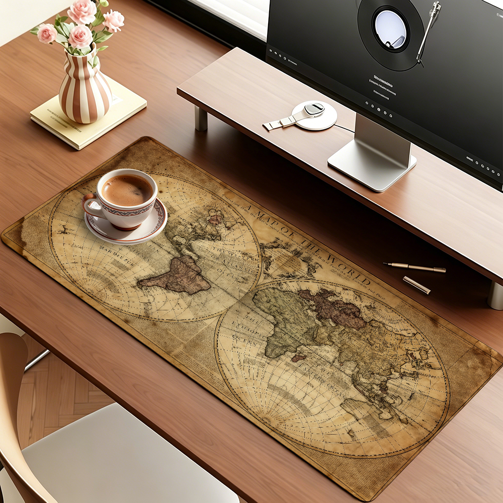 Retro Style World Map Mouse Pa - Retro Gaming Style review and price