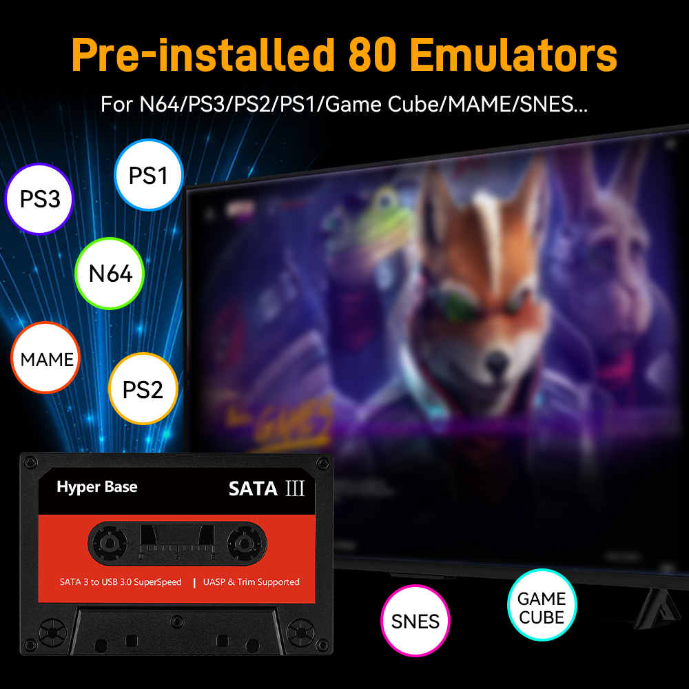 Batocera 500G/2T Emulator Game - Retro Gaming N64 review and price