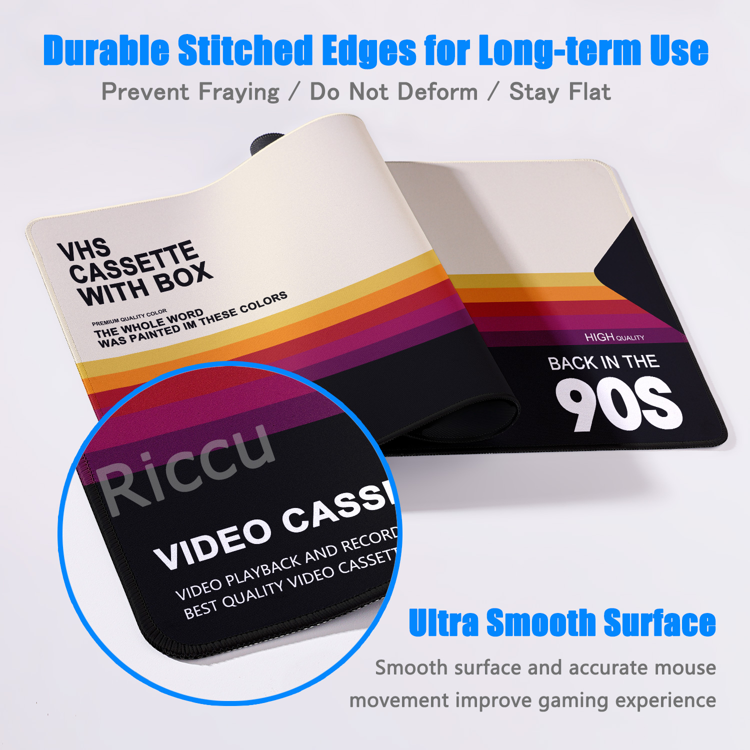 Retro VHS Style Mouse Pad Xxl  - Retro Gaming Style review and price