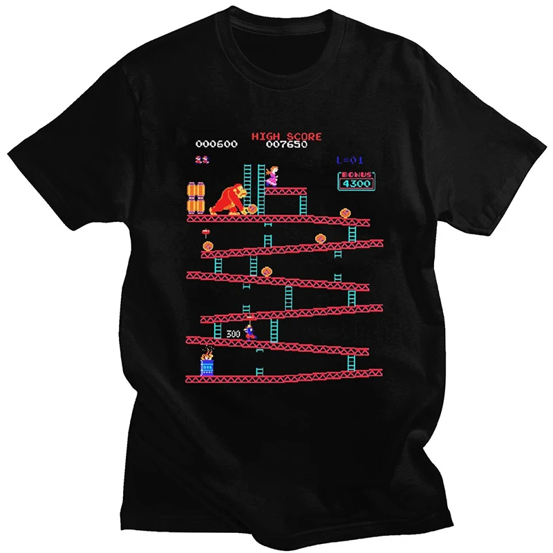 Funny Donkey Kong T Shirt Men  - Retro Gaming Aesthetic review and price