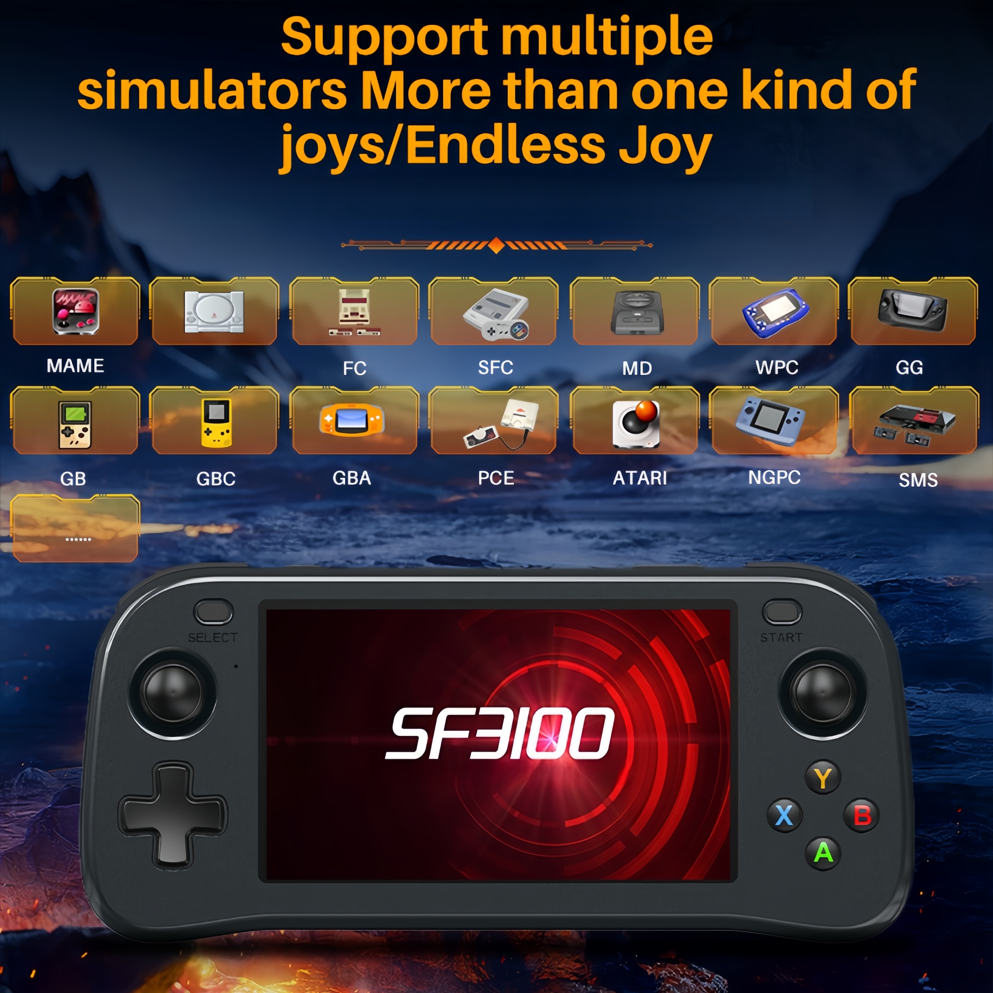 SF3100 Portable Handheld Game  - Retro Gaming Devices review and price