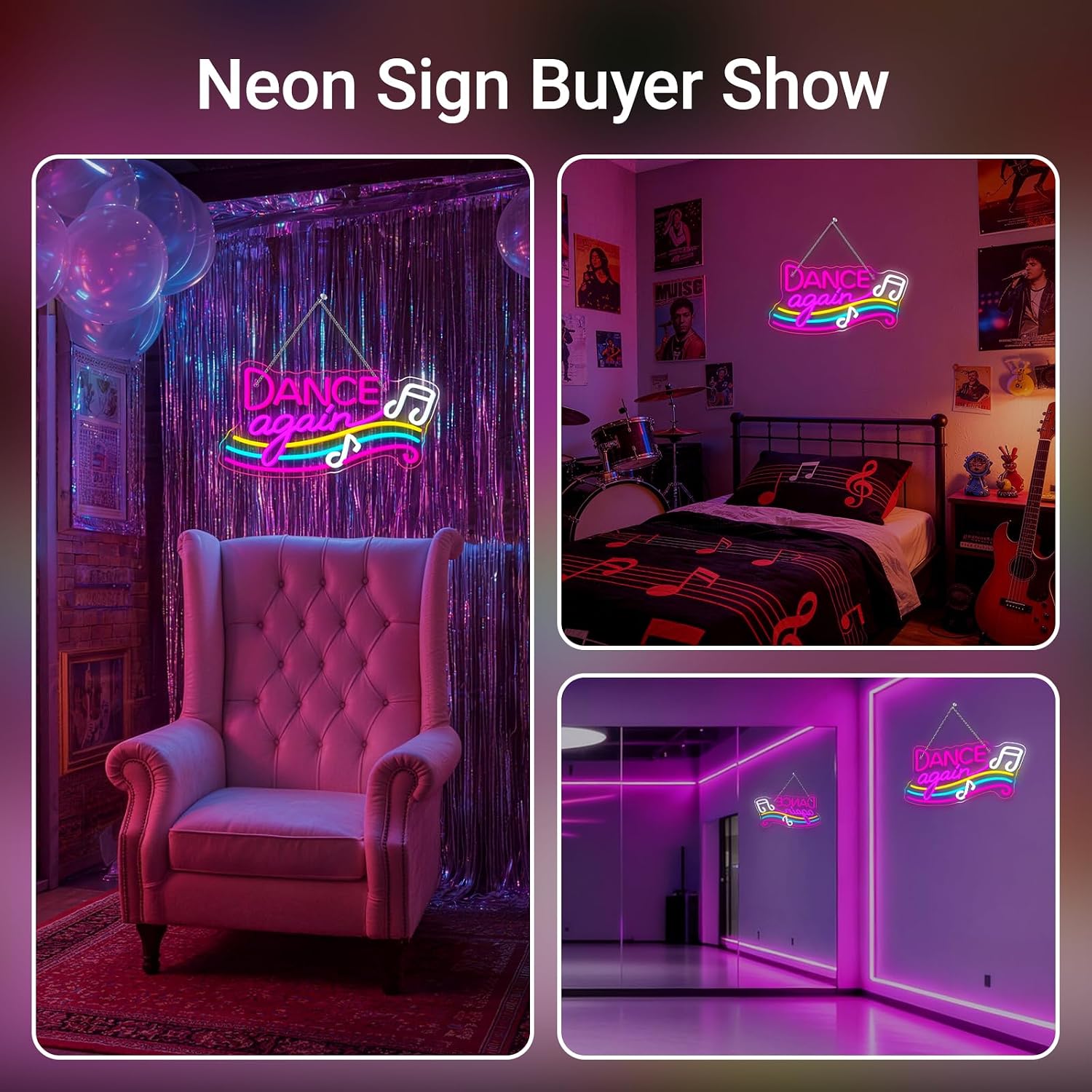 Dance Neon Sign USB Powered Ha - Retro Gaming Aesthetic review and price
