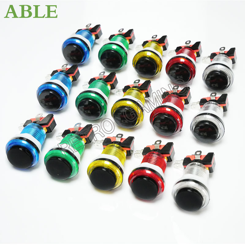 12pcs 6 Colors Arcade LED Push - Retro Gaming Store review and price