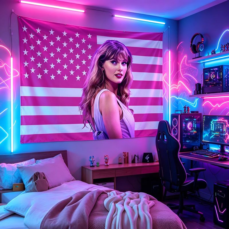 VIKAMA American Flag Female Si - Retro Gaming Aesthetic review and price