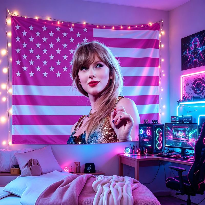 VIKAMA American Flag Female Si - Retro Gaming Aesthetic review and price