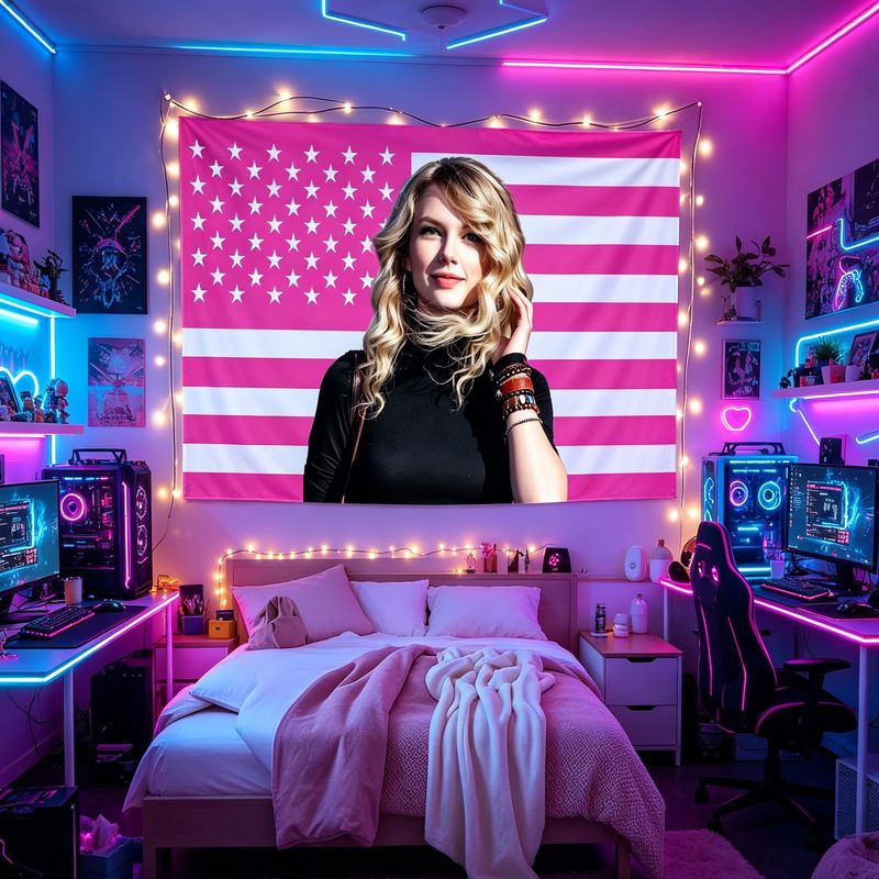VIKAMA American Flag Female Si - Retro Gaming Aesthetic review and price