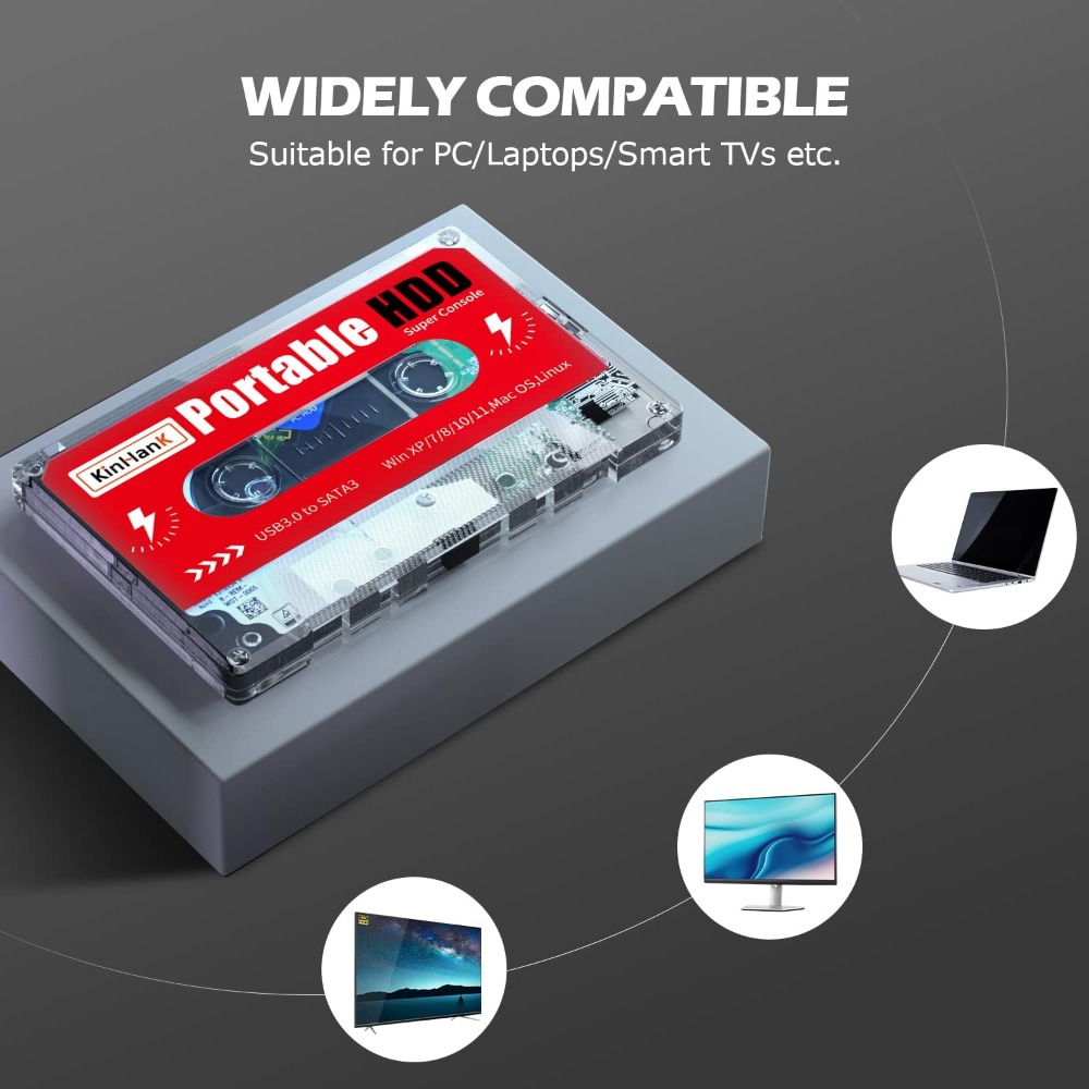2TB Portable External Hard Dri - Retro Gaming Hard Drive review and price
