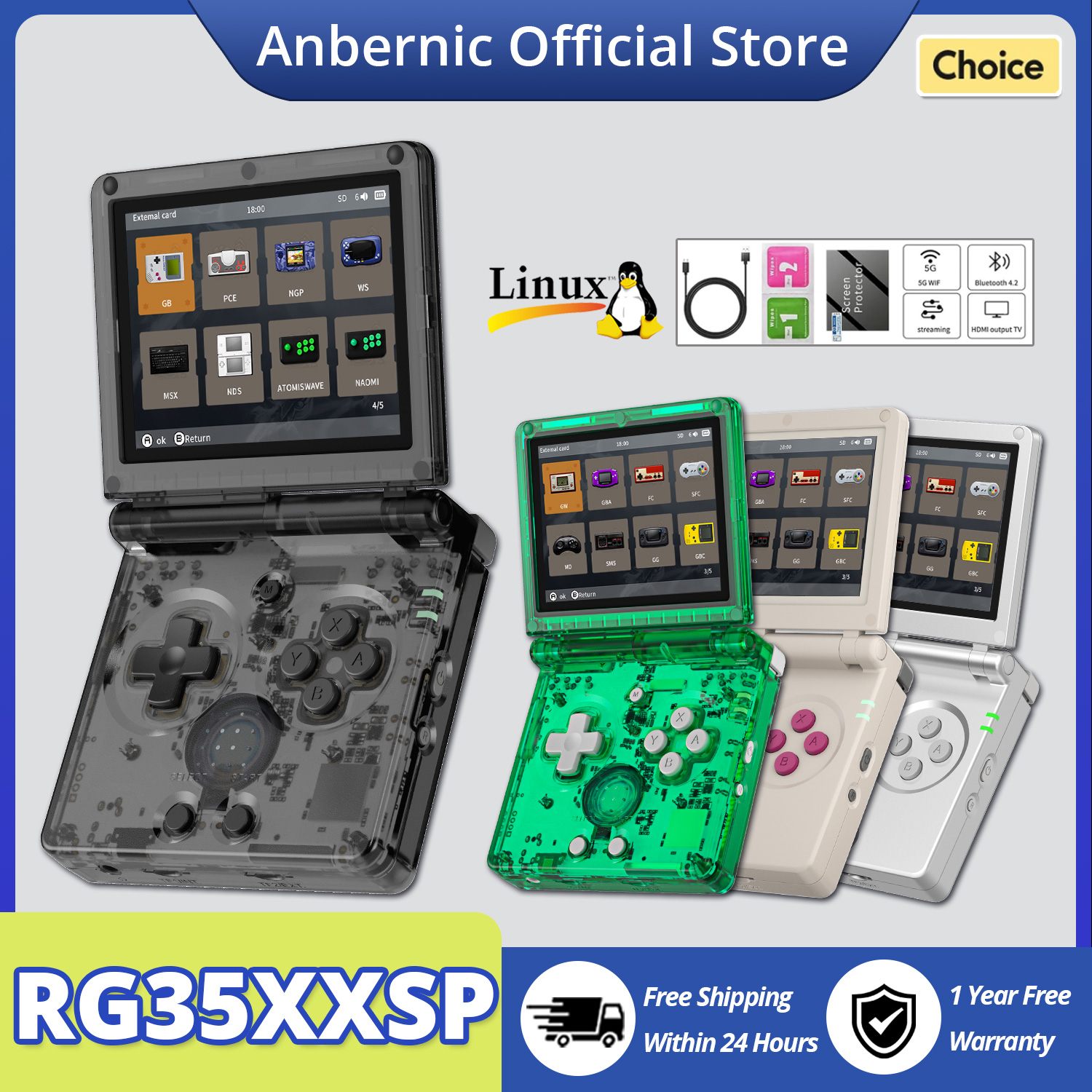 ANBERNIC RG35XXSP Flip Handhel - Retro Gaming Years review and price